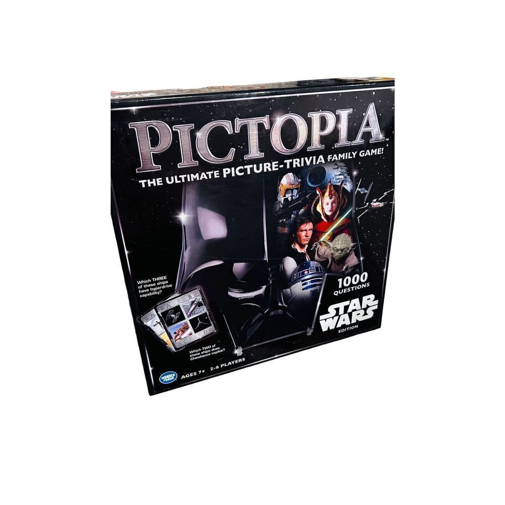 PICTOPIA Star Wars Edition Game 1000 Questions Picture Trivia Family Board Game